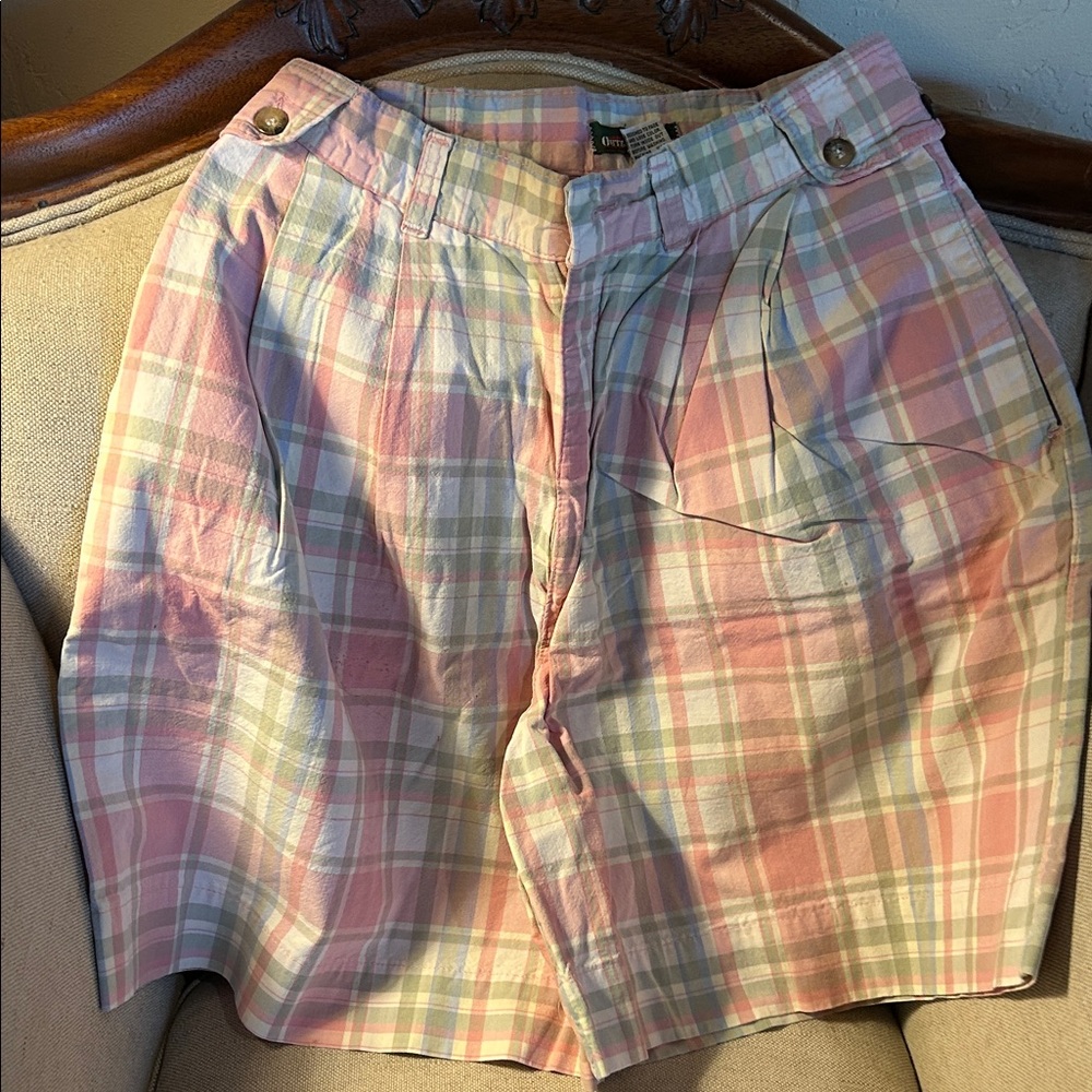 Outback Red Pastel Plaid Women's Shorts